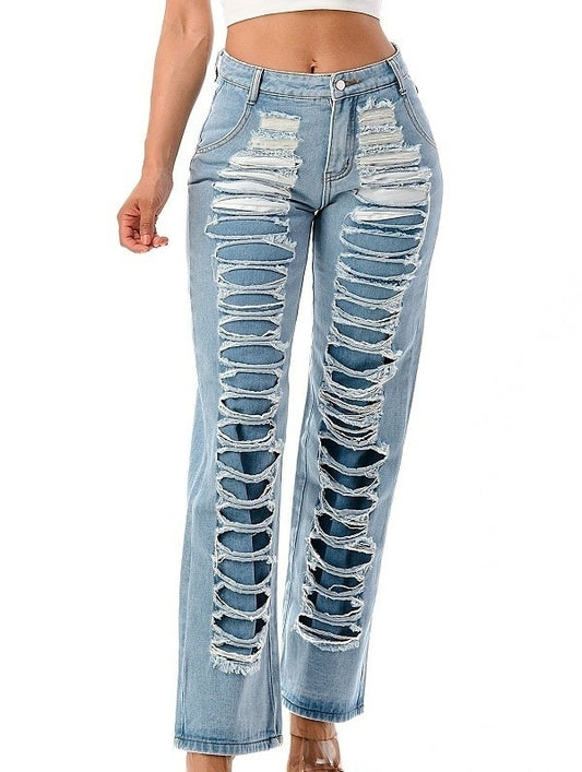 FRONT DISTRESSED JEANS