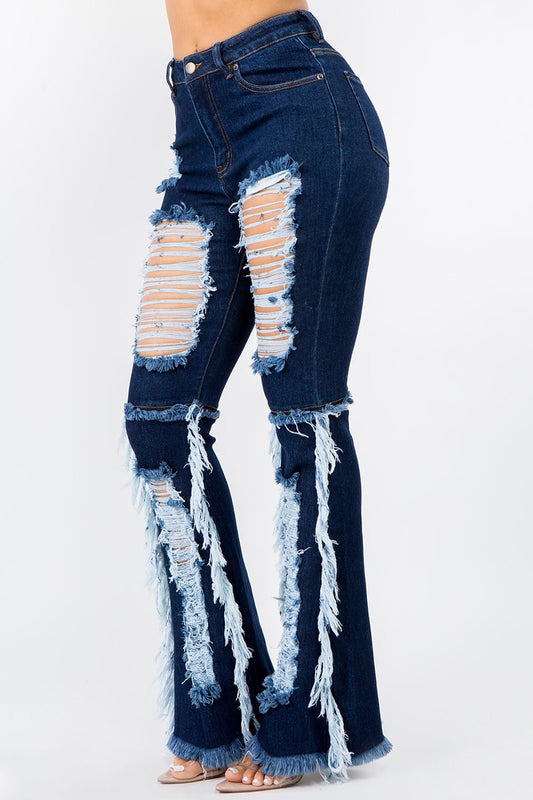 Dark Denim Distressed